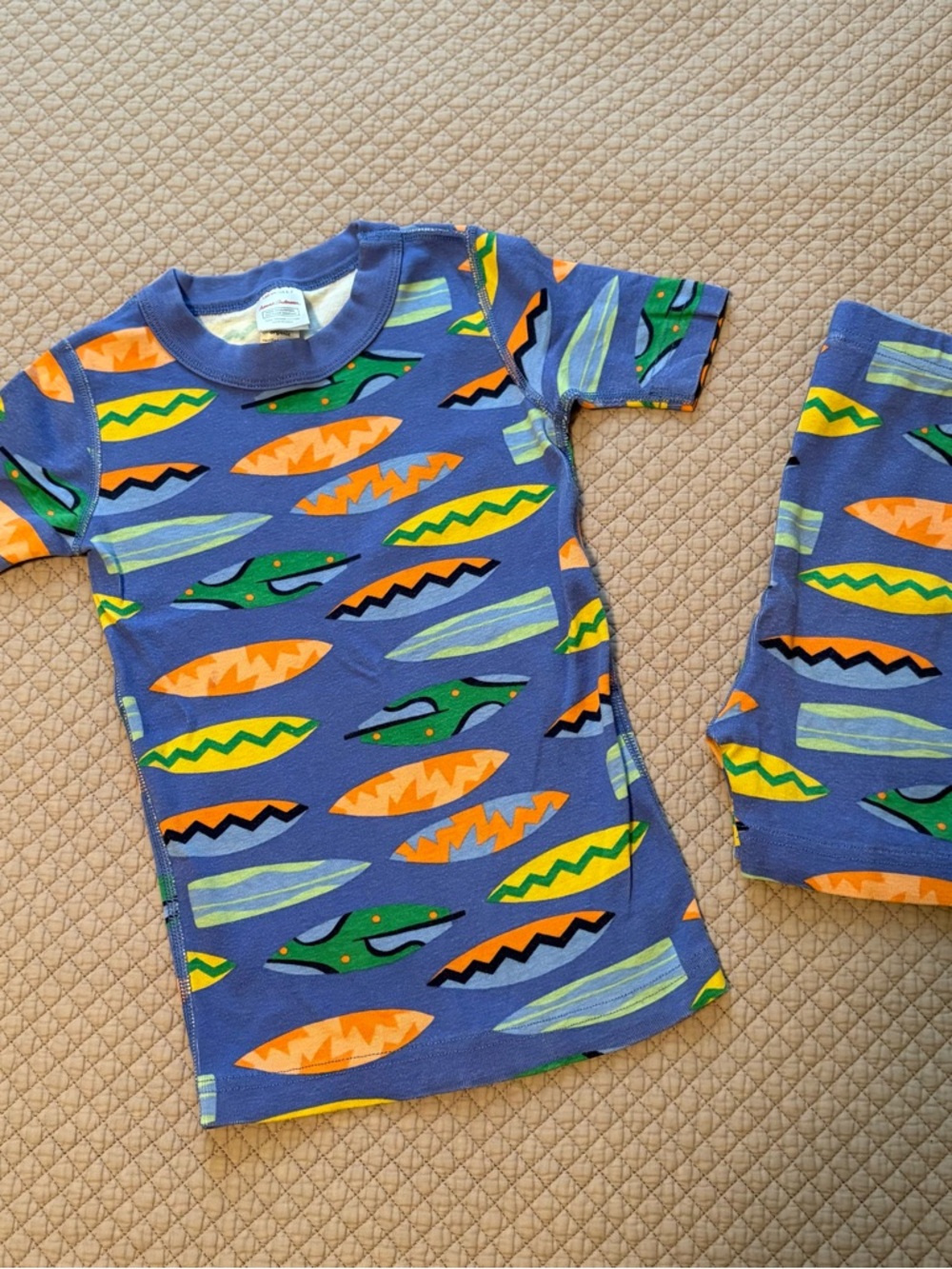 Hanna Andersson Surfboard Print Short John Pajamas
